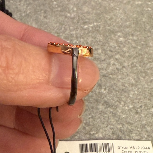 MARC BY MARC JACOBS Annabelle Pave Heart Love Ring Valentine Present Gift Size 6 - Picture 7 of 8